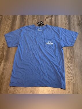 Fieldstone Sporting Lifestyle Pocket Tee Blue NWT Mens Size Large Cotton